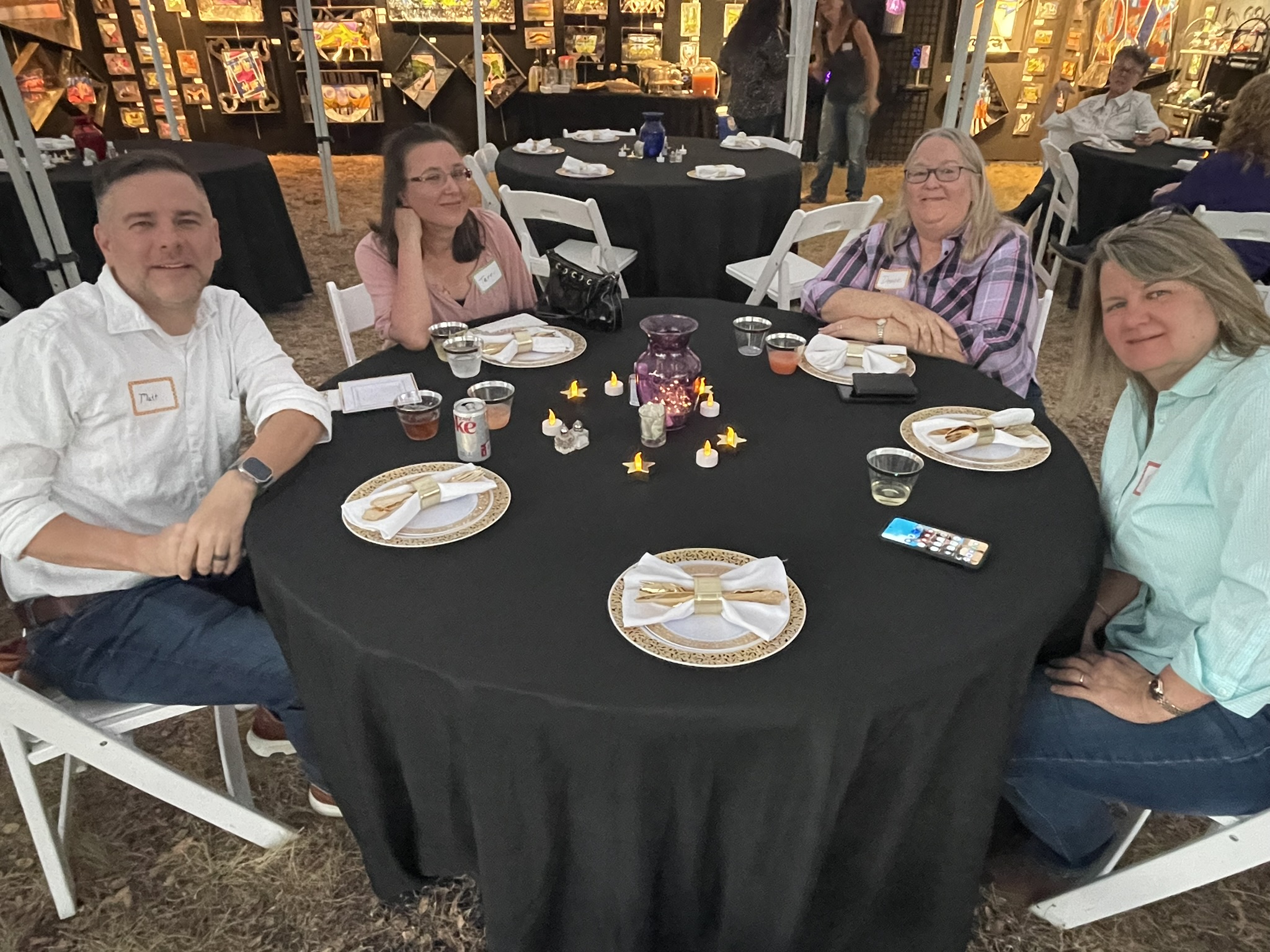 Guests at table
